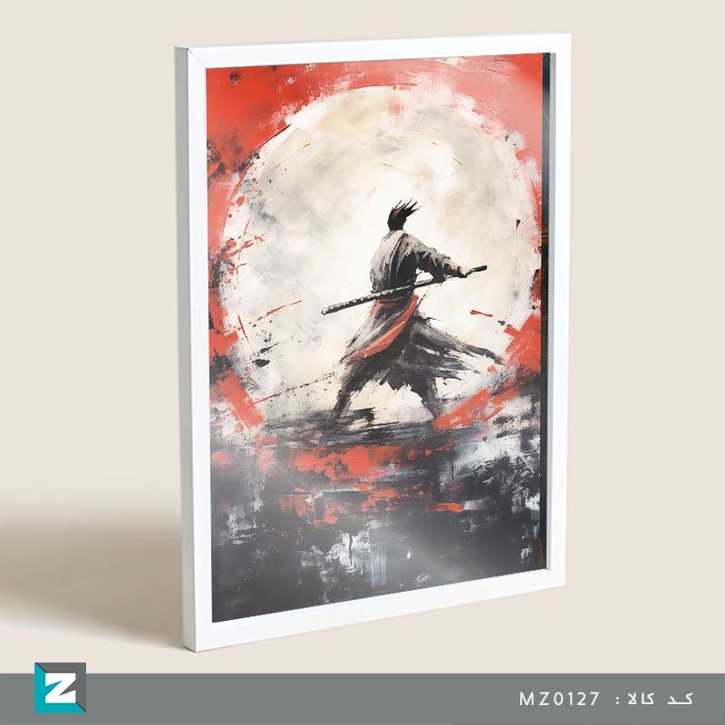 تابلو نقاشی جنگجوی سامورائی | فروشگاه زیگفا