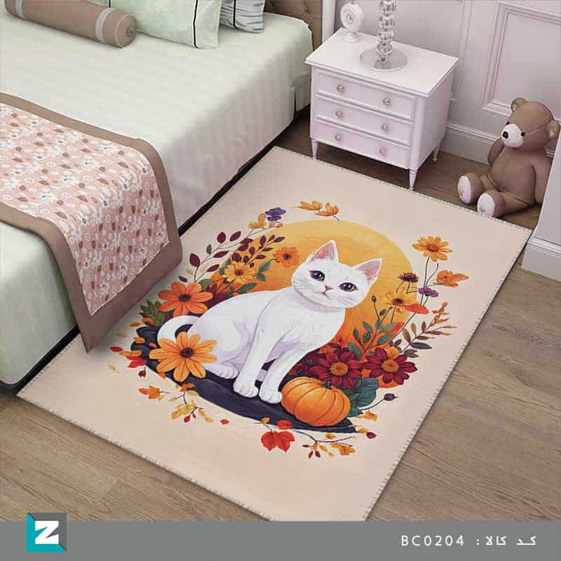 فرش و فرشینه با طرح گربه